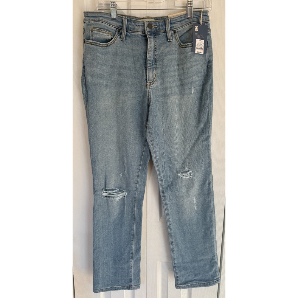 Universal Thread High-Rise Slim Straight Fit Jeans Vintage Light Wash Women's 10